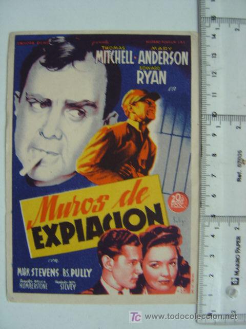 Flyers Publicitaires de Films Anciens: MUROS DE EXPIACION - SOLIGO - REF. 46
