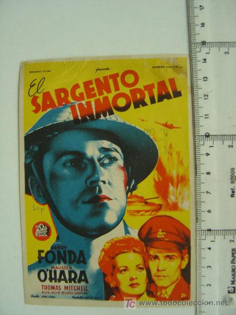 Cine: EL SARGENTO INMORTAL - SOLIGO - REF. 101