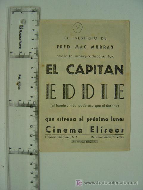 Cine: EL CAPITAN EDDIE - SOLIGO - REF. 144 - Foto 2