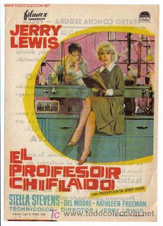 Flyers Publicitaires de Films Anciens: EL PROFESOR CHIFLADO JERRY LEWIS PMD 22