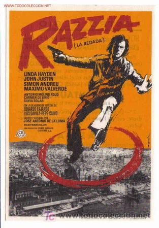 Folhetos de m&atilde;o de filmes antigos de cinema: RAZZIA PMD 28