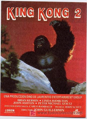 Cine: KING KONG 2 PMD 345