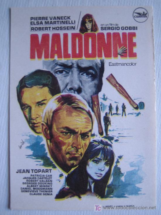 Cine: Folleto de mano - Maldonne - Cepicsa