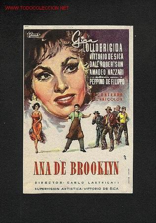 Kino: Ana de Brooklyn (Gina Lollobrigida, Vittorio de Sica)