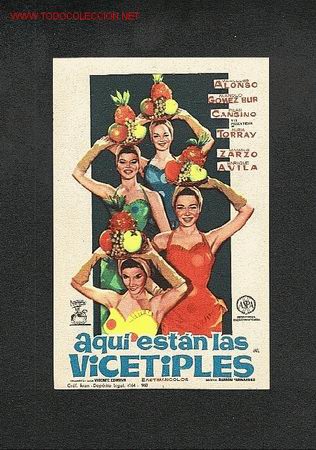 Flyers Publicitaires de Films Anciens: Aqui estan las vicetiples