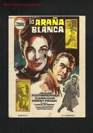 Flyers Publicitaires de Films Anciens: La ara&ntilde;a blanca