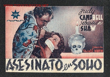 Kino: Asesinato en el Soho (Judy Campbell, Sebastian Shaw)  (doble)