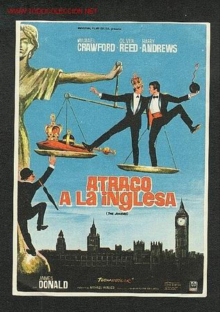 Cine: Atraco a la inglesa (Michael Crawford, Oliver Reed, Harry Andrews)