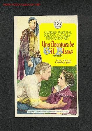  Foglietti di film di film antichi di cinema: Una aventura de Gil Blas
