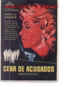 Flyers Publicitaires de Films Anciens: 19-682. Programa CIne. Cena de Acusados
