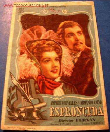 Foglietti di film di film antichi di cinema: ESPRONCEDA