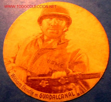 Folhetos de m&atilde;o de filmes antigos de cinema: GUADALCANAL