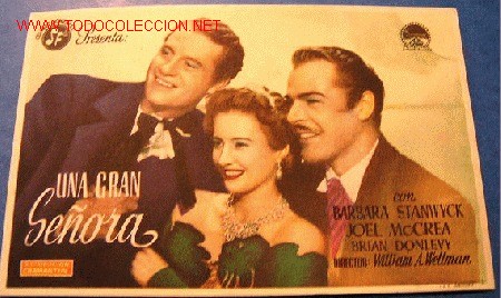 Cinema: UNA GRAN SE&Ntilde;ORA