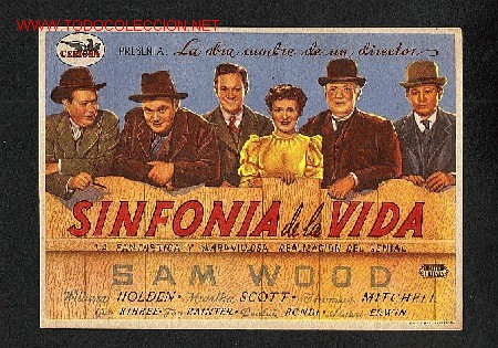 Cine: Sinfonia de la vida  (William Holden, Martha Scott, Thomas Mitchell) - Foto 1