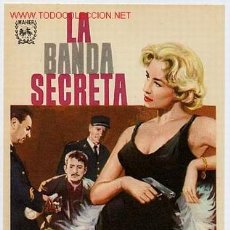 Cine: LA BANDA SECRETA, SENCILLO, SIN CINE , ORIGINAL PMD 207. Lote 1016469