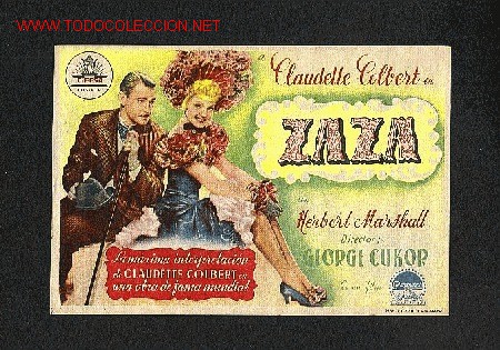 Cine: Zaza (Claudette Colbert) - Foto 1