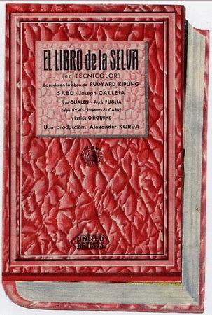 Cine: EL LIBRO DE LA SELVA, TROQUELADO , DOBLE PM2925
