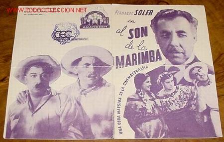 Cine: ANTIGUO PROGRAMA DOBLE - AL SON DE LA MARIMBA . FERNANDO SOLER - - Foto 1