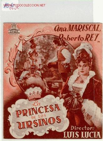 Cine: PROGRAMA LA PRINCESA DE LOS URSINOS - Foto 1