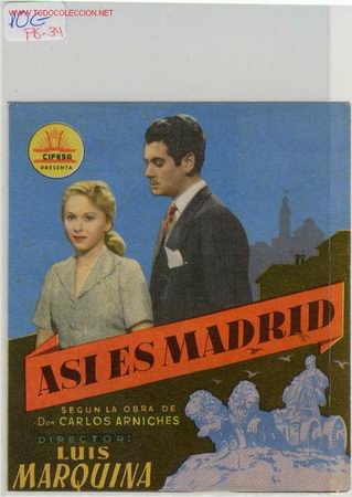Flyers Publicitaires de Films Anciens: PROGRAMA ASI ES MADRID