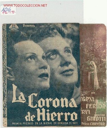 Cine: PROGRAMA LA CORONA DE HIERRO - Foto 1