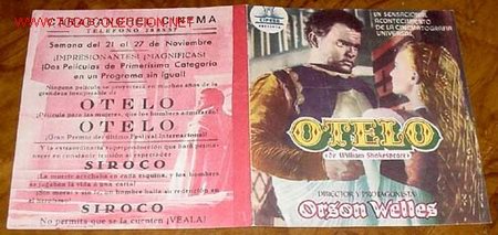 Cine: OTELO.- PROGRAMA DOBLE. A&Ntilde;O 1952 - Actores: Orson Welles - Foto 1