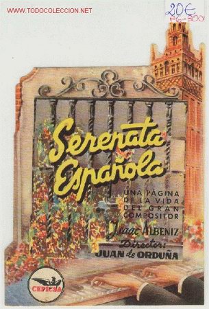 Cine: PROGRAMA SERENATA ESPA&Ntilde;OLA - Foto 1