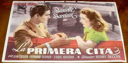 Flyers Publicitaires de Films Anciens: PROGRAMA DE CINE - LA PRIMERA CITA - PUBLICIDAD CINE AVENIDA.
