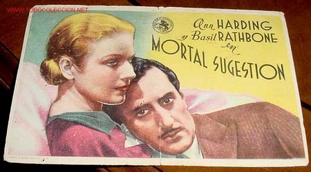Flyers Publicitaires de Films Anciens: PROGRAMA DE CINE - MORTAL SUGESTION - PUBLICIDAD DE CINE PERELLO.