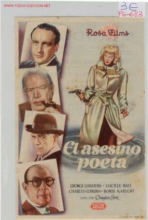 Cine: PROGRAMA EL ASESINO POETA - Foto 1