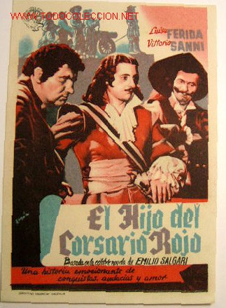 Flyers Publicitaires de Films Anciens: EL HIJO DEL CORSARIO ROJO