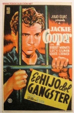 Foglietti di film di film antichi di cinema: EL HIJO DEL GANGSTER (sin gastos de env&iacute;o)