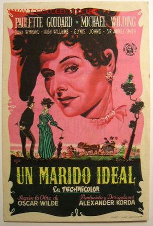 Foglietti di film di film antichi di cinema: UN MARIDO IDEAL (sin gastos de env&iacute;o)
