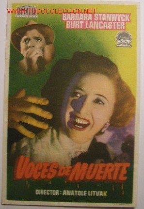 Cinema: VOCES DE MUERTE (sin gastos de env&iacute;o)