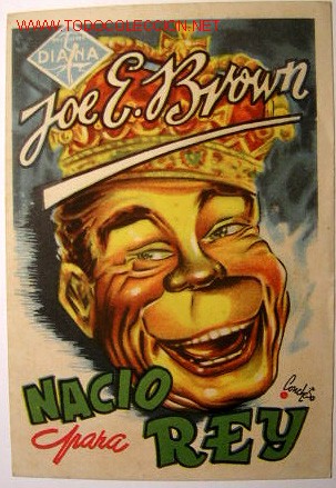 Folhetos de m&atilde;o de filmes antigos de cinema: NACIO PARA REY