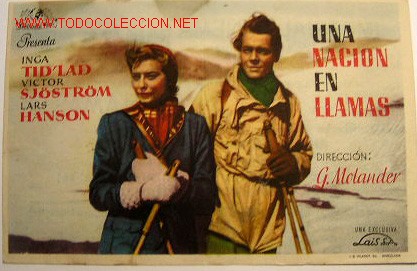 Foglietti di film di film antichi di cinema: UNA NACION EN LLAMAS