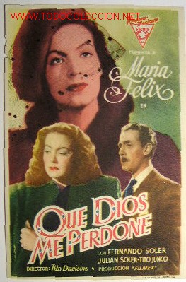 Flyers Publicitaires de Films Anciens: QUE DIOS ME PERDONE