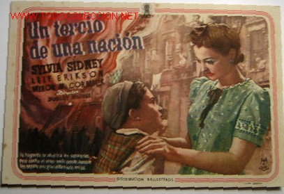 Foglietti di film di film antichi di cinema: UN TERCIO DE UNA NACION (sin gastos de env&iacute;o)