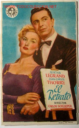 Folhetos de m&atilde;o de filmes antigos de cinema: EL RETRATO (sin gastos de env&iacute;o)