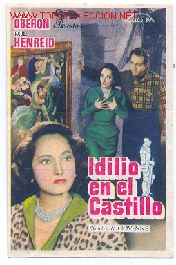 Cine: IDILIO EN EL CASTILLO, Programa con publicidad al dorso (ver imagen complementaria) - Foto 1