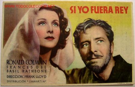 Foglietti di film di film antichi di cinema: SI YO FUERA REY