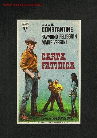 Cine: Carta fatidica (Eddie Constantine) - Foto 1