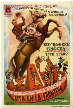  Flyers Publicitaires de films Anciens: CITA EN LA FRONTERA , PM3360