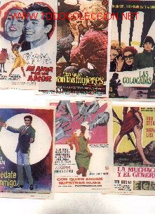 Cine: 19-lot3. Lote de 6 programas de cine - Foto 1