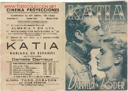 Cine: PROGRAMA DE CINE KATIA - Foto 1