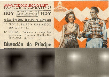 Cine: PROGRAMA EDUCACION DE PRINCIPE - Foto 1