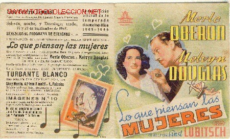 Cine: PROGRAMA LO QUE PIENSAN LAS MUJERES
