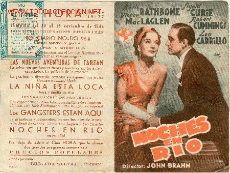Cine: PROGRAMA NOCHES EN RIO - Foto 1