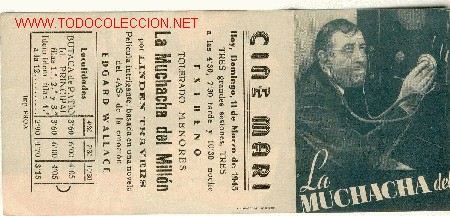 Cine: PROGRAMA LA MUCHACHA DEL MILLON - Foto 1