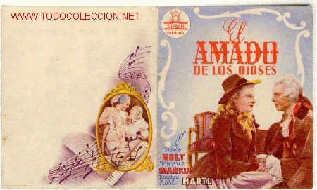 Kino: (pg-866-n)PROGRAMA DOBLE-EL AMADO DE LOS DIOSES